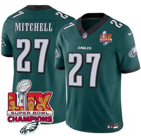 Men & Women & Youth Philadelphia Eagles #27 Quinyon Mitchell Green 2025 Eagles Logo Super Bowl LIX Patch New F.U.S.E. Vapor Untouchable Limited Stitched Jersey Dzhi,We sell and wholesale Men & Women & Youth Philadelphia Eagles #27 Quinyon Mitchell Green 2025 Eagles Logo Super Bowl LIX Patch New F.U.S.E. Vapor Untouchable Limited Stitched Jersey Dzhi on line form chian!